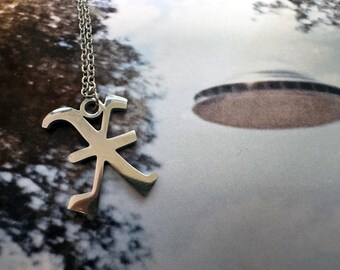 Stainless Steel X Necklace - xsisterhoodx straight edge