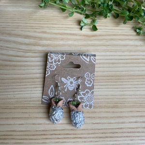 Burrito polymer clay earrings