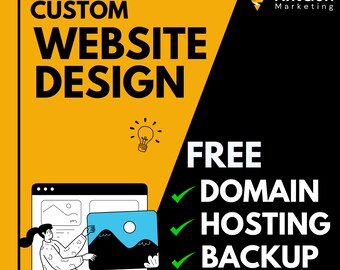 Custom Website Design / Small Business Custom WordPress Website / Business Web Design / Affordable Website Design