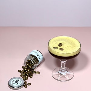 Disco Beans Garnish Edible Metallic Coffee Beans for Espresso Martini