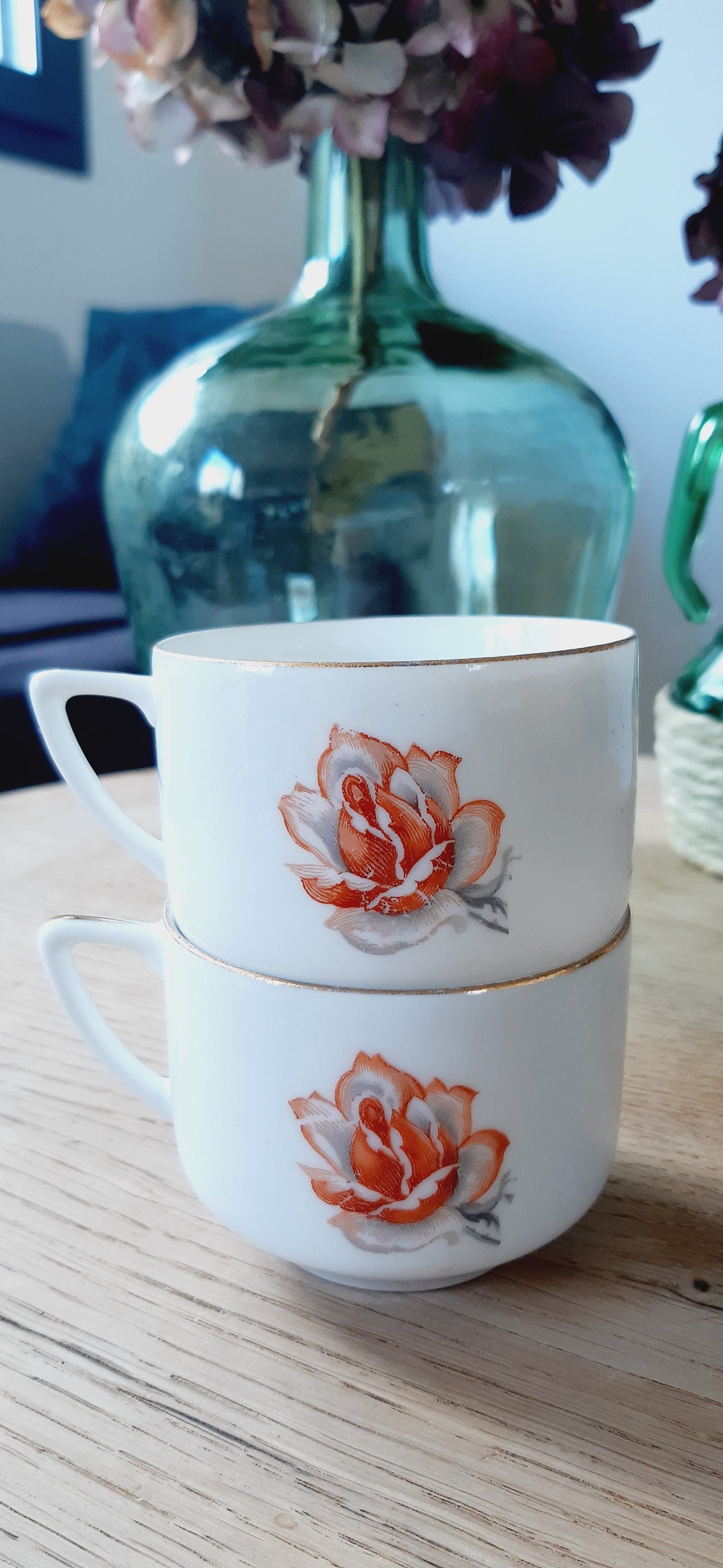 Tasse à Café Motif Floral