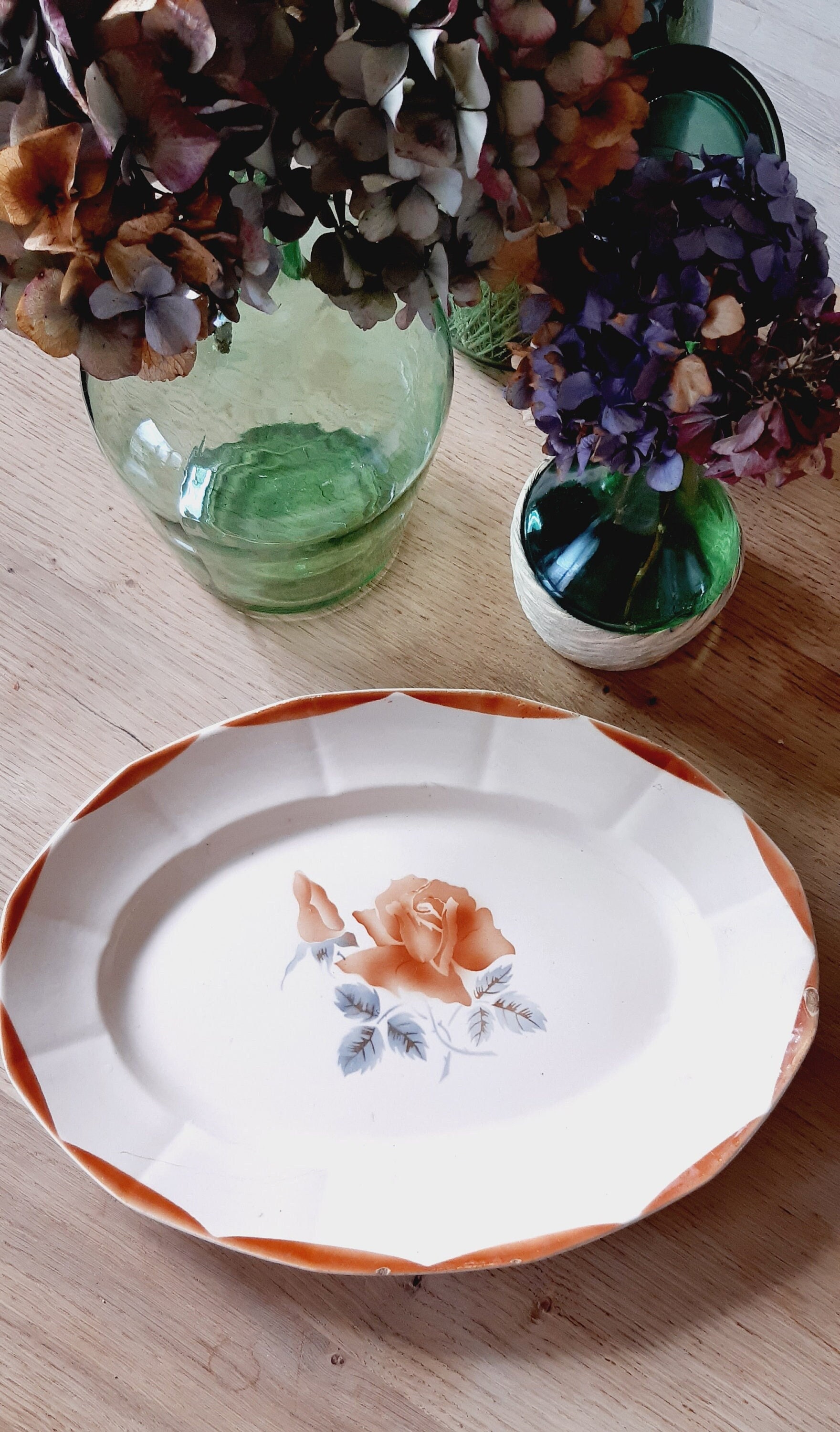 Grand Plat Ovale Digoin Sarreguemines