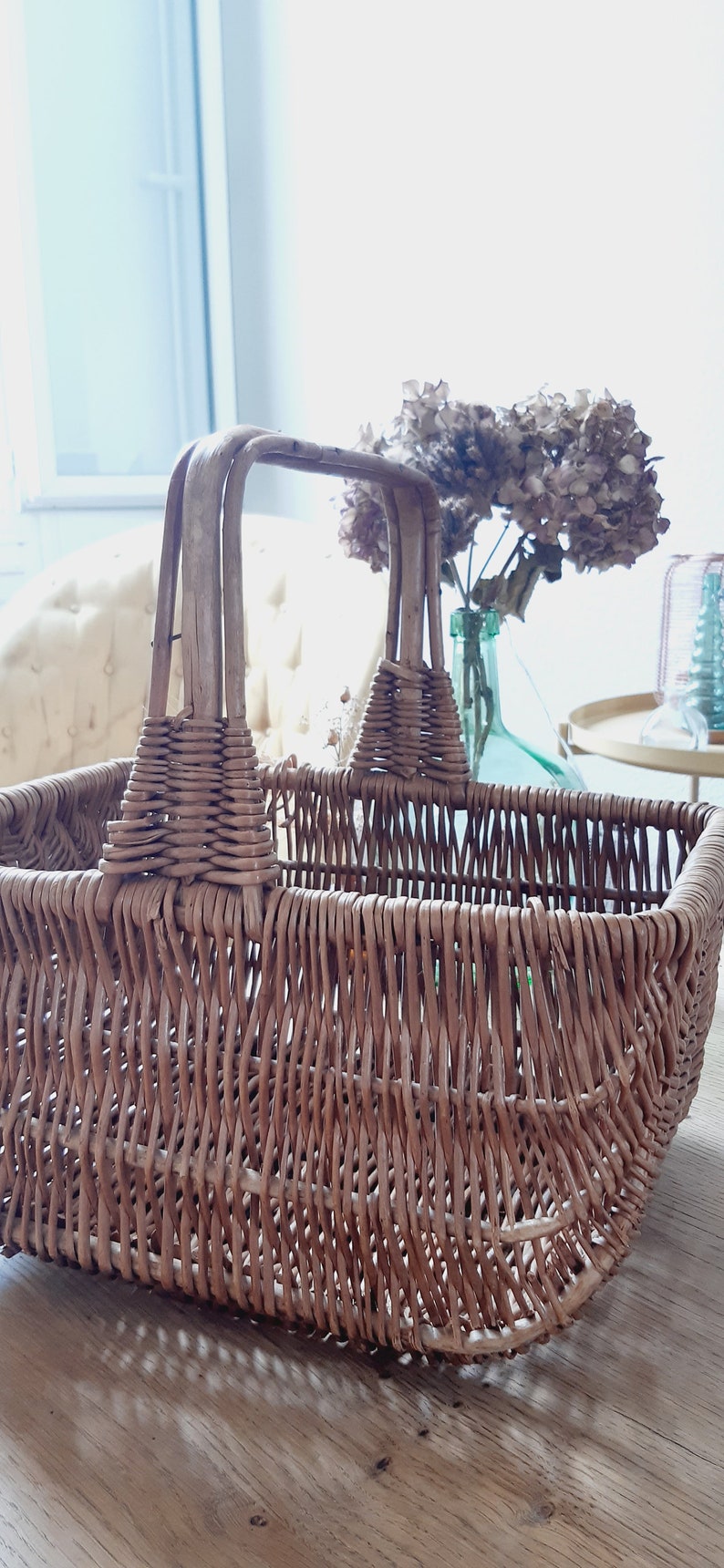 Wicker Basket Etsy