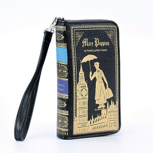 Mary Poppins by P. L. Travers Book Wallet! Gift for classic literature musical lovers! Gift for Musical Theatre or Book Lovers!