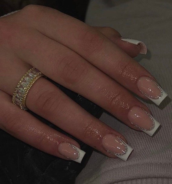 French gel polish on natural nails | Natural nails, Nails, Gel polish