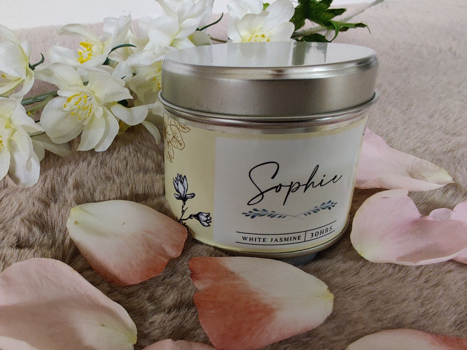 Named Personalised Scented Candles Etsy UK