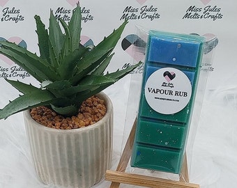 Cera derretida para vaporizar con aroma fuerte, fácil de respirar, a base de plantas, apta para veganos, libre de crueldad animal, eucalipto, barra Snap, mentol.