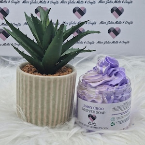 Jabón exfoliante perfumado Jymmi Choo / Vegano, libre de crueldad animal / Hecho a mano / Envase grande / Apto para afeitado