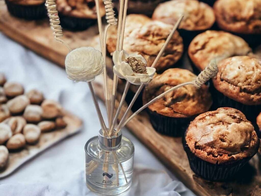 Home Baking Inspired 100ml Room Diffuser With Floral Reeds | Strong ...