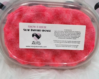 Infused Soap Sponge Paraben/ SLS Free. Highly Scented, Vegan Friendly, Long Lasting, Perfume Dupes, Lavender, Black Cherry & More