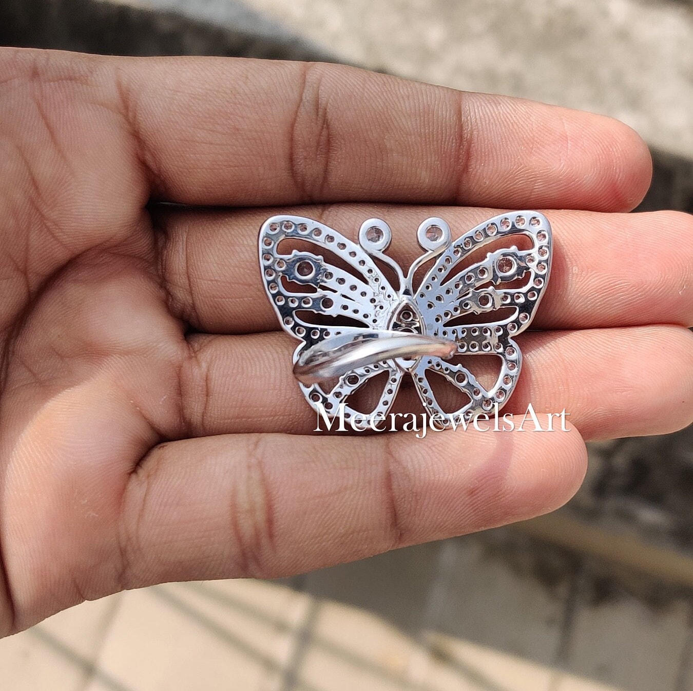 Silver butterfly ring mariah carey inspired clearance