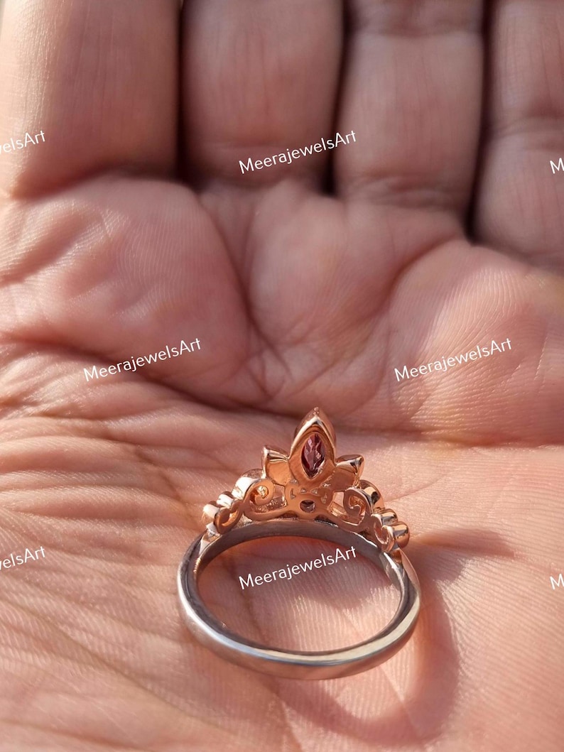 Tiana Water Lily Tiara Ring, Enchanted Disney Fine Jewelry Ring