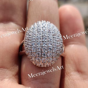 Moissanite Engagement Ring: 2.00 Ct Round Cut, 14K White Gold