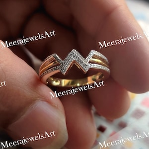 New Best Woman 0.20 Carat White Round Cut Lab Diamond Symbol Engagement Anniversary Ring in 14K Solid Yellow Gold Ring