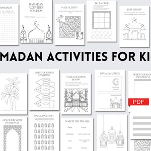 Ramadan Activities for Kids Ramadan Activity Ramadan Colouring Pages Ramadan Printables Ramadan Printable for Kids Ramadan Mubarak Cards