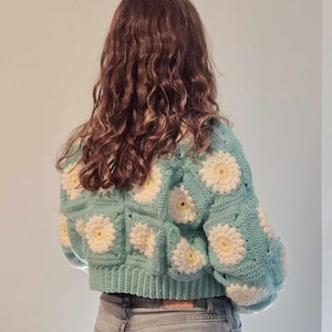 Crochet Pattern for the Cozy Flower Granny Square Cardigan