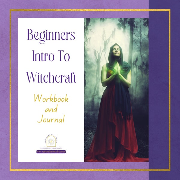 Beginners Intro to Witchcraft Workbook and Journal pages