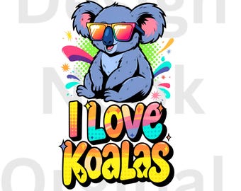 Koala PNG Graphic: Australian Animal Art (Digital Download)