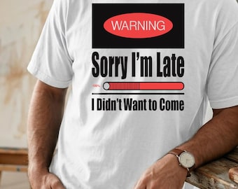 Introvert Sorry I'm Late PNG | Funny Programmer Design (Digital Download)