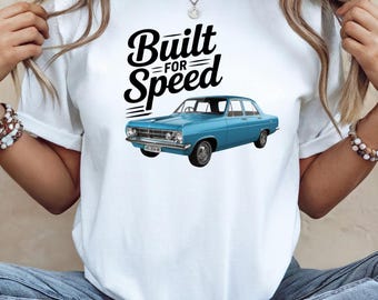 Built for Speed Blue Holden HR Vintage Holden HR POD Classic Car Retro Muscle Car | Instant Digital Download including Commercial Usage