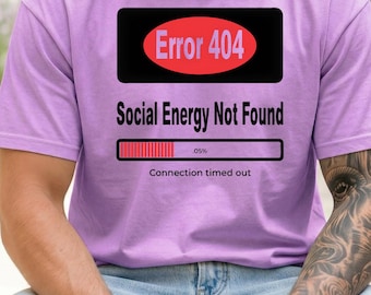 Introvert Techie PNG Design: Funny Overthinking, Low Social Battery Humor (Digital Download)