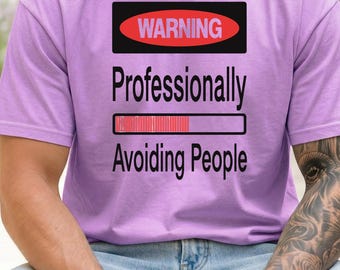 Professionally Avoiding People Introvert Techie PNG | Funny Programmer Design | Nerd Download