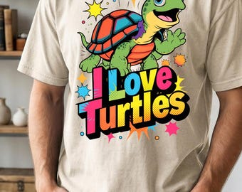 Australian Animals PNG Cute Turtle POD Graphics  Instant Download (Digital Download)