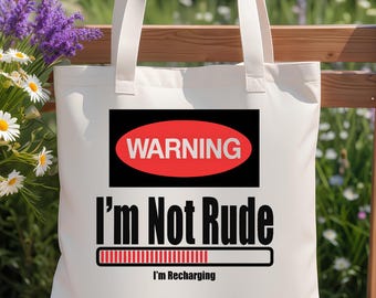 I'm Not Rude I'm Recharging QUALITY PNG Introvert Techie PNG | Funny Programmer Design | Nerd Download