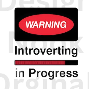 Introverting in Progress Download Introvert Techie PNG | Funny Programmer Design | Nerd Download