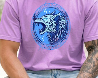 Viking WOLF  T-Shirt Design PNG | Norse Symbol Digital Download | High Resolution Viking Shirt Graphic