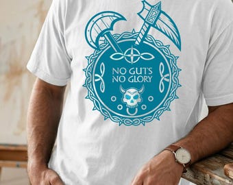 Viking NO Guts NO Glory T-Shirt Design | Norse Symbol Graphic (Digital Download)