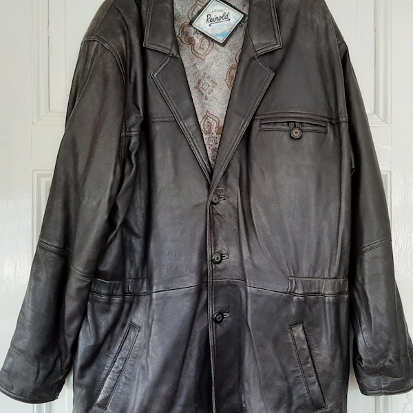 Vintage LEATHER JACKET*Leisure jacket*Real leather jacket*Streetwear from the 80s / 90s...sustainable vintage leather clothing