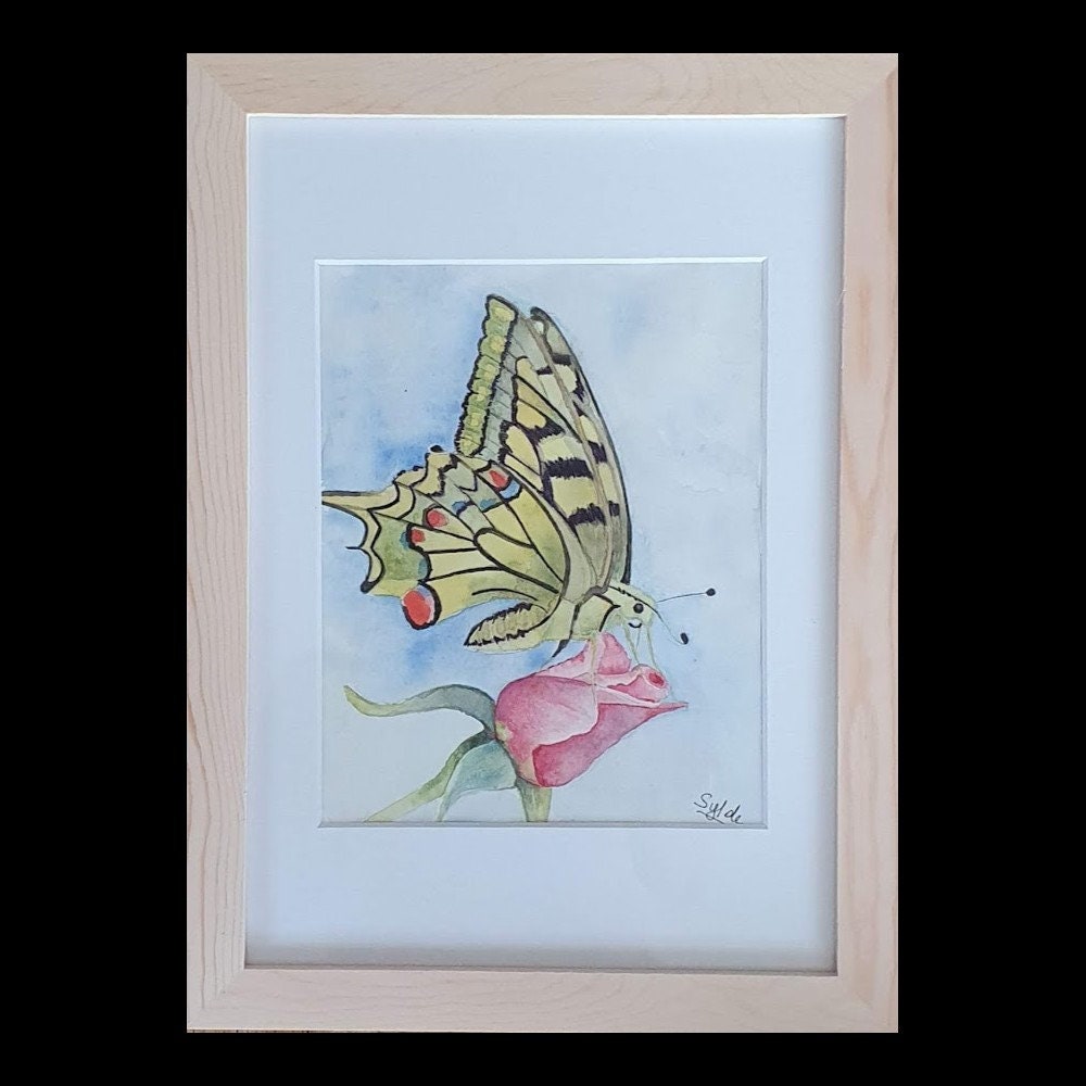 Aquarelle Originale Papillon