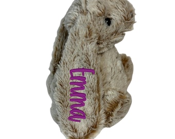 Personalized Plush Bunny | Embroidered Ear, Baby Gift Easter Basket Gift