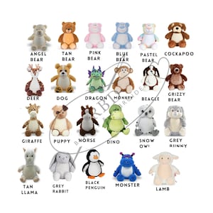 Personalized Stuffed Animal Birth Announcement Embroidered Baby Stat Gift Plush Keepsake New Baby Gift Birth Stat Animal Shower Gift