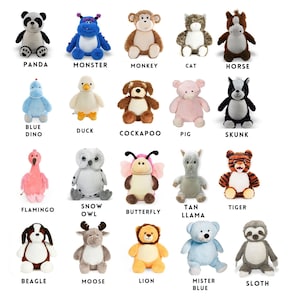 Personalized Stuffed Animal Birth Announcement Embroidered Baby Stat Gift Plush Keepsake New Baby Gift Birth Stat Animal Shower Gift