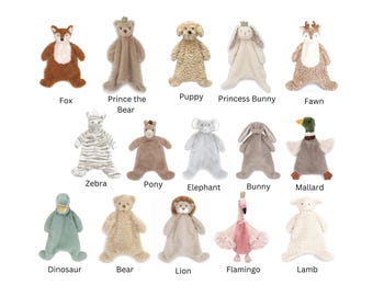 Amour personnalisé des animaux, couverture animal, couverture de sécurité brodée, cadeau bébé, cadeau personnalisé personnalisé pour bébé, doudou de sécurité Mon Ami