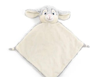Personalized animal lovey, animal blanket, monogrammed blanket, security blanket, luvster, baby gift, custom personalized baby gift