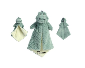 Personalized Alligator Lovey, Embroidered Baby Security Blanket