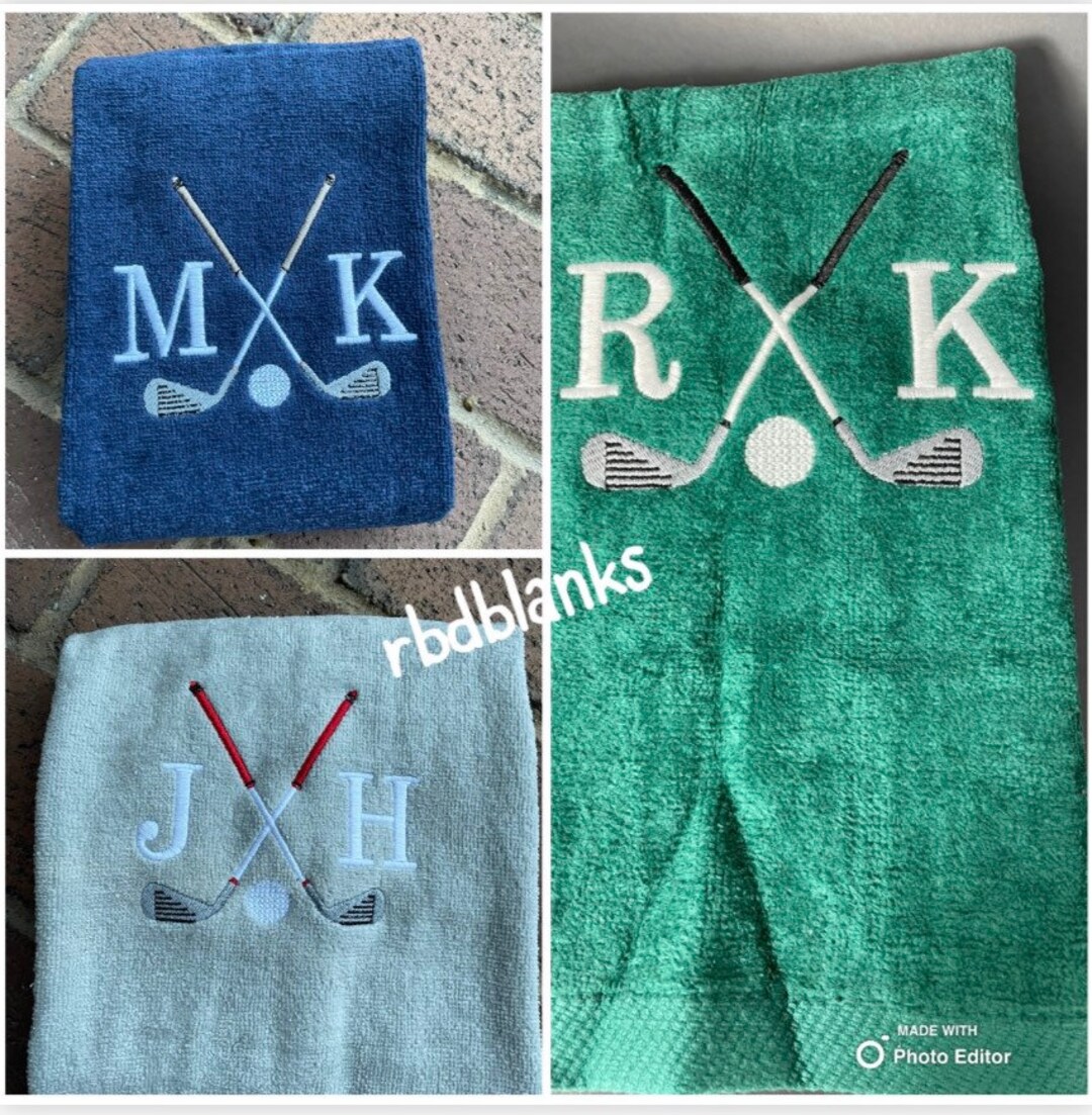Personalized Golf Towel Golf Gift Embroidered Golf Towel Men Etsy