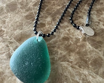 Authentic Men's Sea Glass Necklace, Sea Glass Jewelry, Sea Glass Necklace, Men's Necklace, Women's Necklace, Sea Glass, Authentic Sea Glass