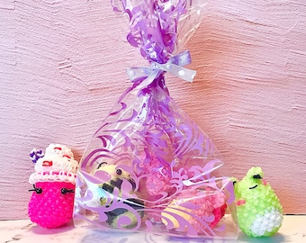 Leuke regenboog weefgetouw mysteriezakjes handgemaakte loomigurumi bands cadeau willekeurig