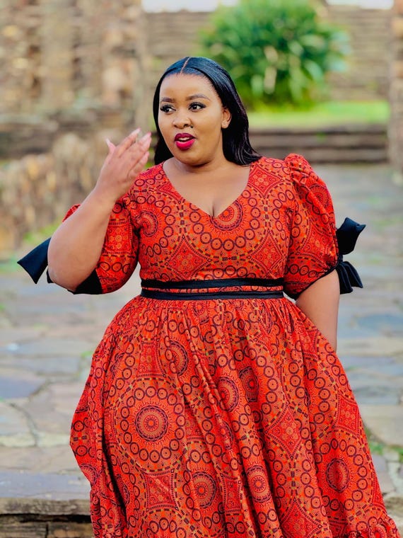 Seshoeshoe Dresses Traditional Attire For Chubby Ladies Seshoeshoe