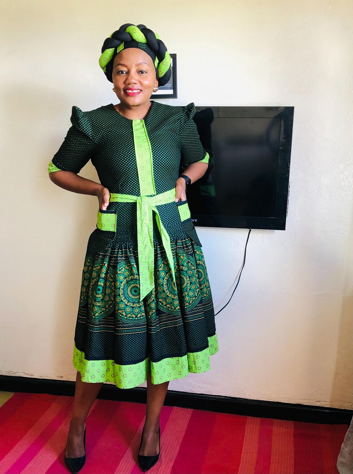 Shweshwe Jikiza Jikisa Tjekisa Tjikisa Dress - Etsy