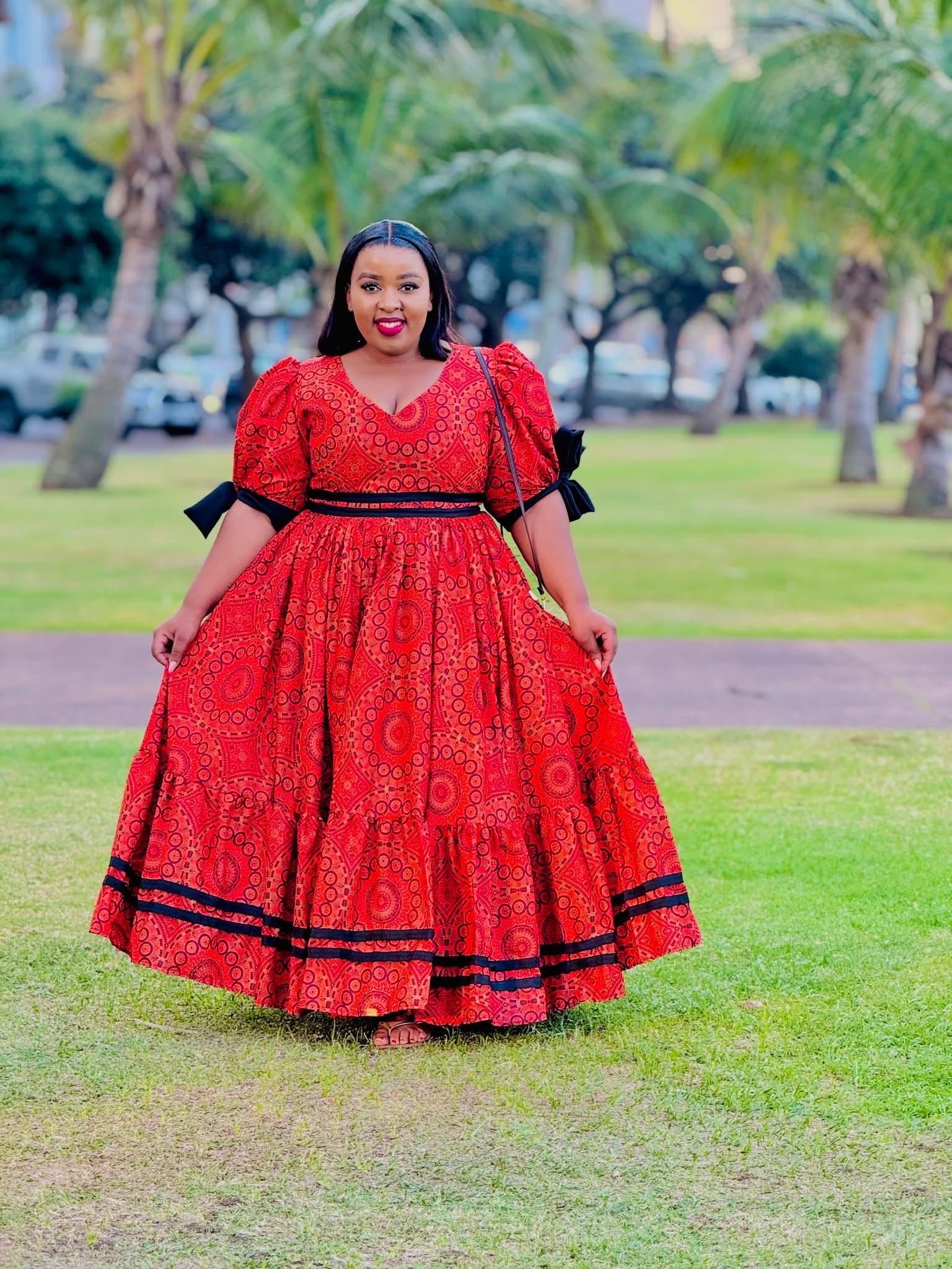 Shweshwe Seshoeshoe Dress