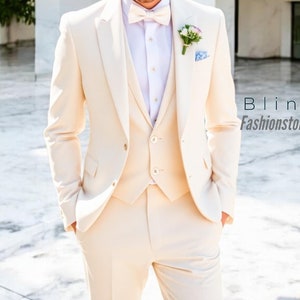 Linen Suit - Linen Wedding Wear - Men Wedding Suits - Groom Linen Suit - Party Wear Suit - Suit For Groom - Gift For Groom - Men&#39;s Clothing