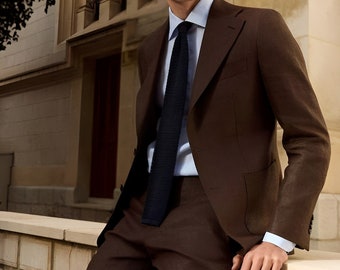 MEN SUIT - Men Clothing - men wedding suit - brown suit for groom - man 2piece suit - wedding clothing - groom brown suit - suit for men