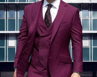 MEN WEDDING SUIT - Men Three Piece Suit - Stylish Men Suit - Elegant Groom Suit - Formal Fashion Suit - Engagement Day Suit - Suit For Gift