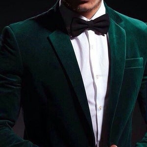 MEN VELVET JACKET - Velvet Jacket - Men Velvet Coat - Velvet Coat - Men's Blazer - Blazer For Men - Green Jackets - Emerald Green Jacket