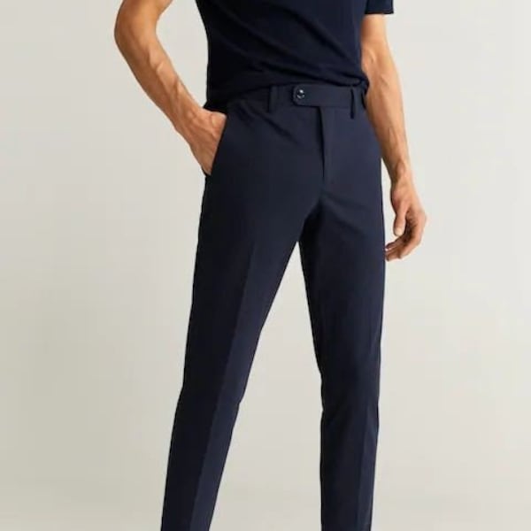Men Pant - Elegant Men Pant - Pant For Men - Groomsmen Wear - Gift For Husband - Men's Clothing - Formal Wear Fashion Suit - Slim Fit Pant
